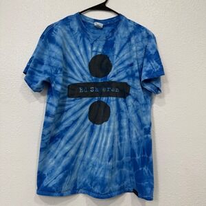 Ed‎ Sheeran Divide Tour Tie Dye Blue T Shirt M